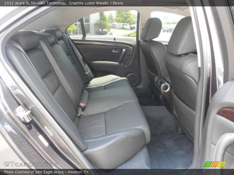 Rear Seat of 2012 RL SH-AWD Technology