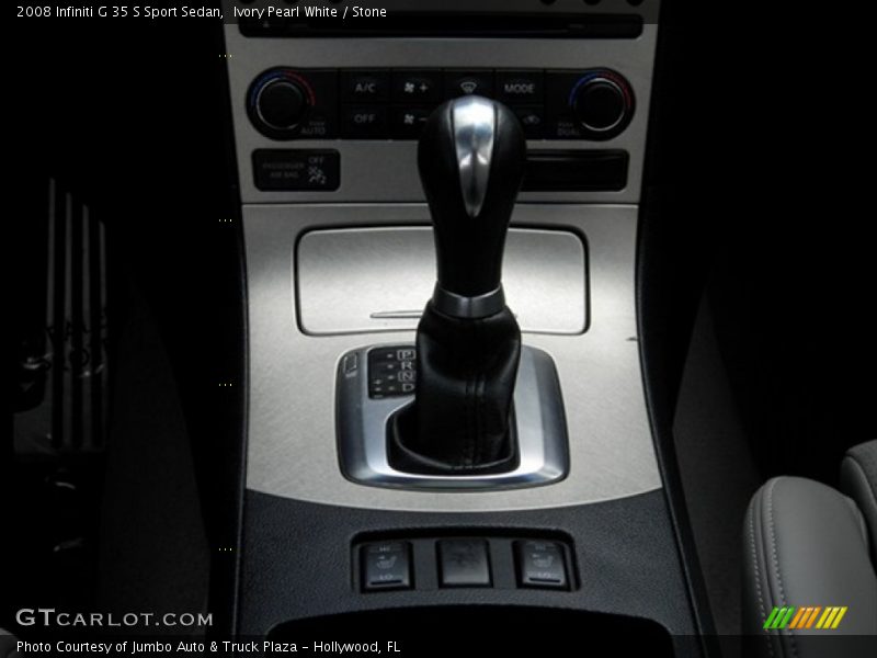 Ivory Pearl White / Stone 2008 Infiniti G 35 S Sport Sedan