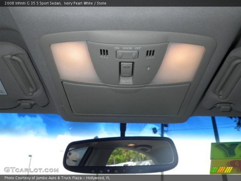 Ivory Pearl White / Stone 2008 Infiniti G 35 S Sport Sedan