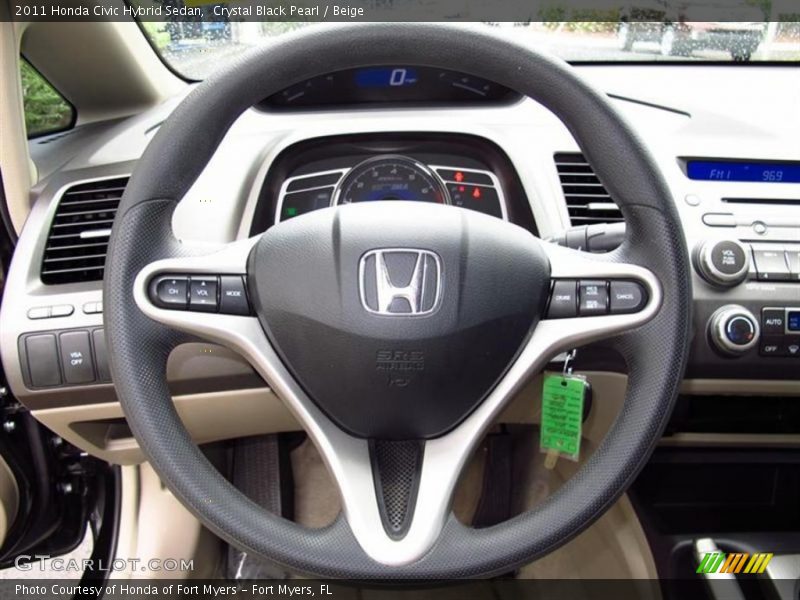  2011 Civic Hybrid Sedan Steering Wheel