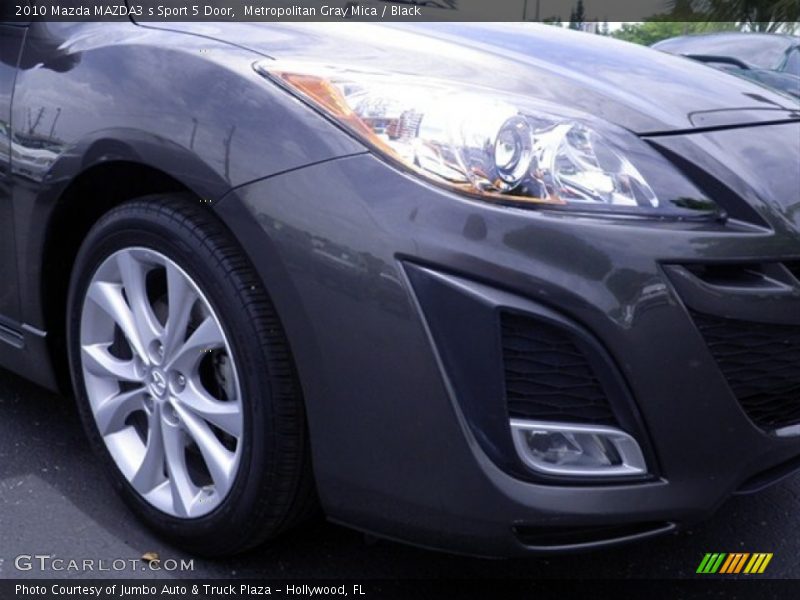 Metropolitan Gray Mica / Black 2010 Mazda MAZDA3 s Sport 5 Door