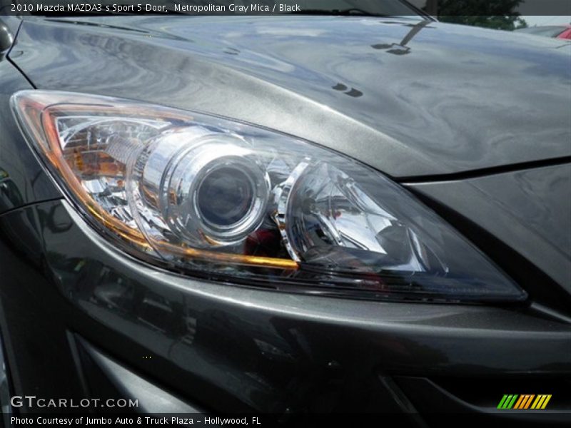Metropolitan Gray Mica / Black 2010 Mazda MAZDA3 s Sport 5 Door