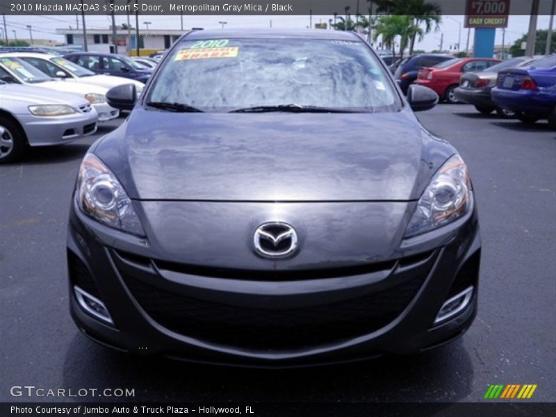 Metropolitan Gray Mica / Black 2010 Mazda MAZDA3 s Sport 5 Door