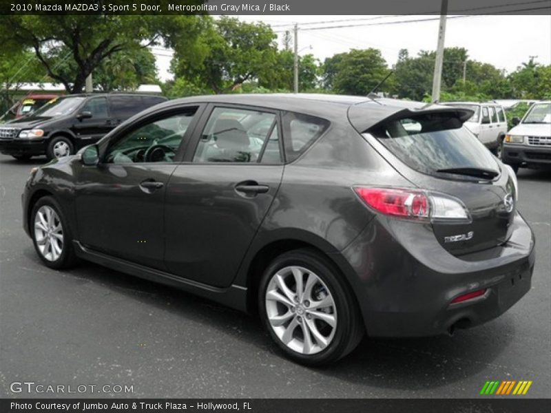 Metropolitan Gray Mica / Black 2010 Mazda MAZDA3 s Sport 5 Door