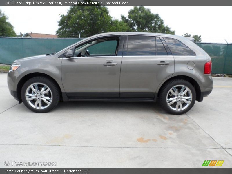 Mineral Gray Metallic / Charcoal Black 2013 Ford Edge Limited EcoBoost
