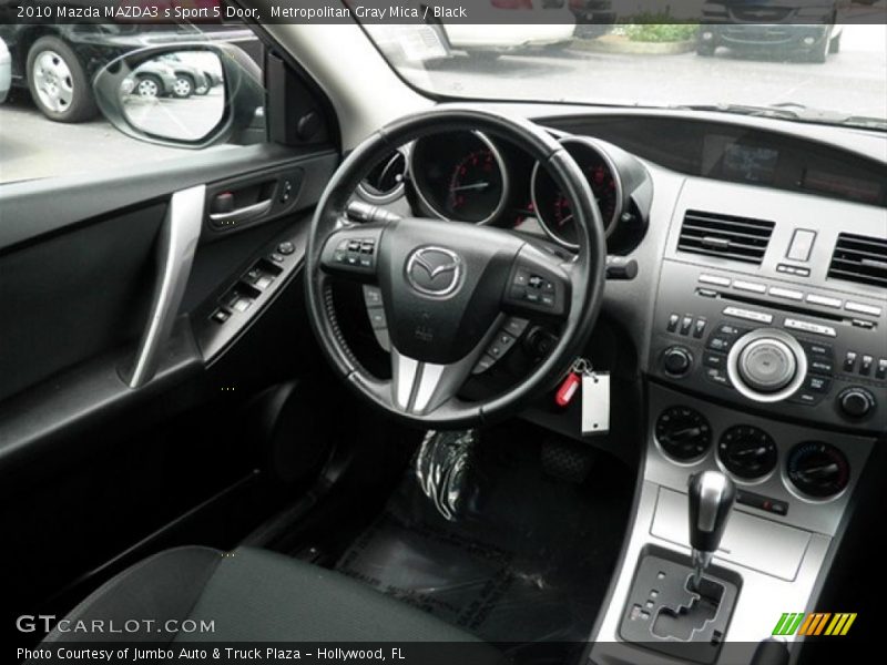 Metropolitan Gray Mica / Black 2010 Mazda MAZDA3 s Sport 5 Door