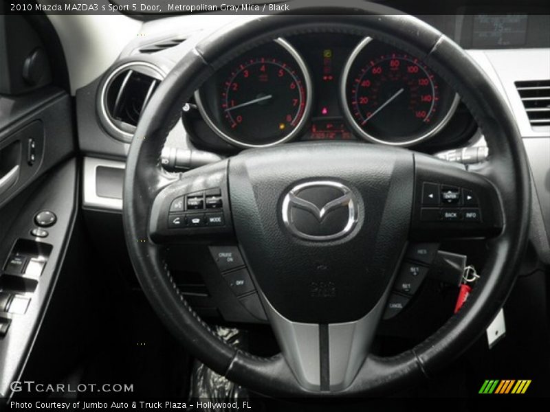 Metropolitan Gray Mica / Black 2010 Mazda MAZDA3 s Sport 5 Door