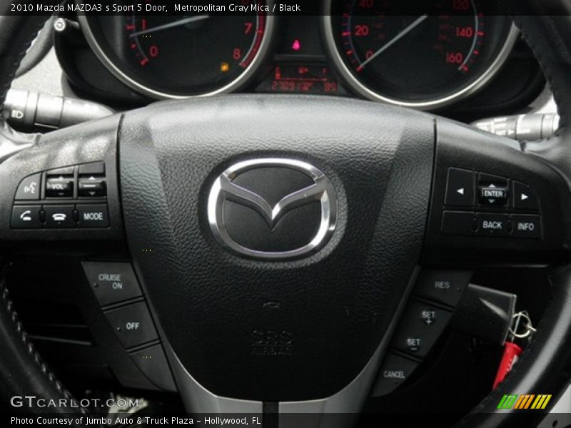 Metropolitan Gray Mica / Black 2010 Mazda MAZDA3 s Sport 5 Door