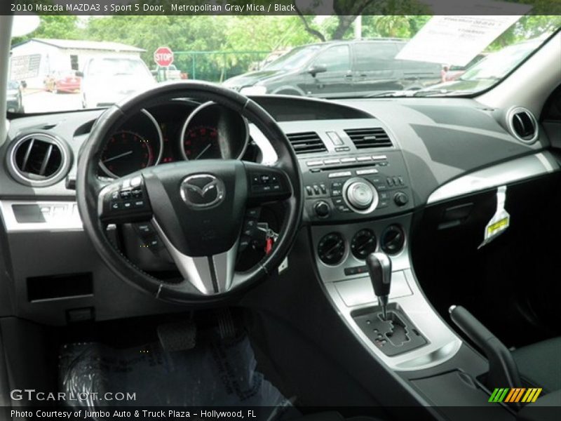 Metropolitan Gray Mica / Black 2010 Mazda MAZDA3 s Sport 5 Door