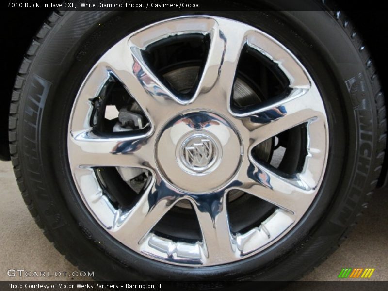 White Diamond Tricoat / Cashmere/Cocoa 2010 Buick Enclave CXL