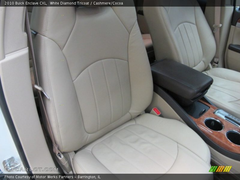 White Diamond Tricoat / Cashmere/Cocoa 2010 Buick Enclave CXL