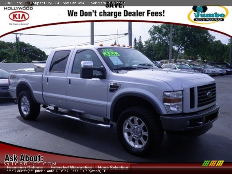 Silver Metallic / Ebony 2008 Ford F250 Super Duty FX4 Crew Cab 4x4