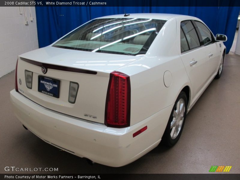 White Diamond Tricoat / Cashmere 2008 Cadillac STS V6