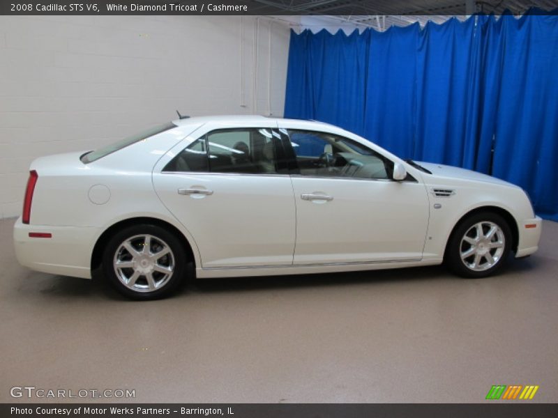 White Diamond Tricoat / Cashmere 2008 Cadillac STS V6