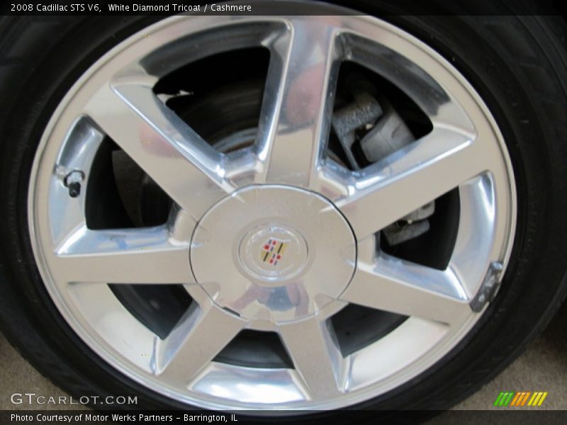 White Diamond Tricoat / Cashmere 2008 Cadillac STS V6