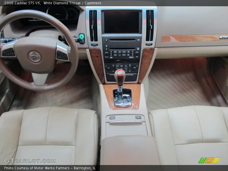 White Diamond Tricoat / Cashmere 2008 Cadillac STS V6