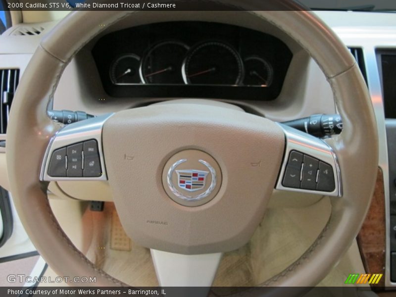 White Diamond Tricoat / Cashmere 2008 Cadillac STS V6