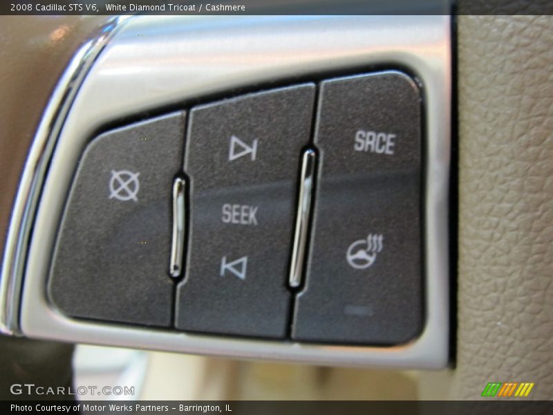 White Diamond Tricoat / Cashmere 2008 Cadillac STS V6