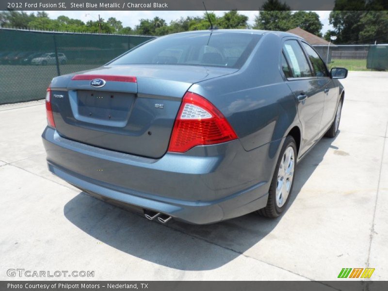 Steel Blue Metallic / Charcoal Black 2012 Ford Fusion SE