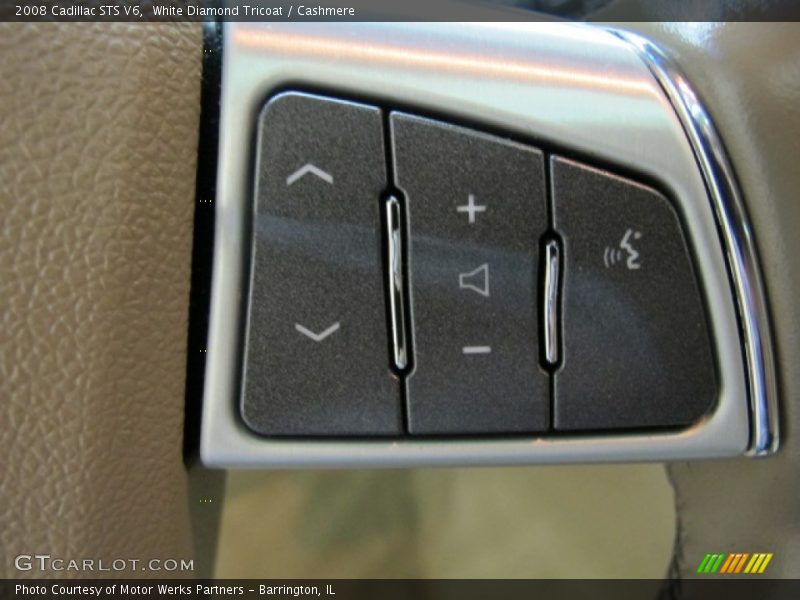 White Diamond Tricoat / Cashmere 2008 Cadillac STS V6