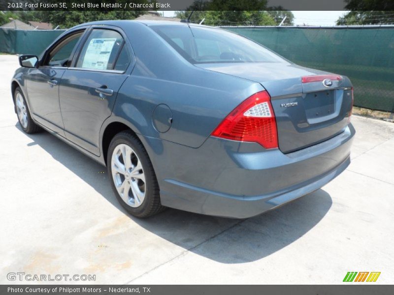Steel Blue Metallic / Charcoal Black 2012 Ford Fusion SE