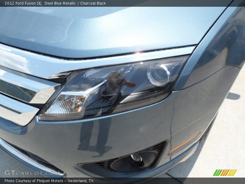 Steel Blue Metallic / Charcoal Black 2012 Ford Fusion SE