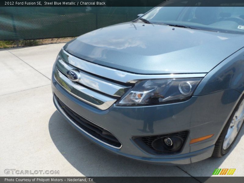 Steel Blue Metallic / Charcoal Black 2012 Ford Fusion SE