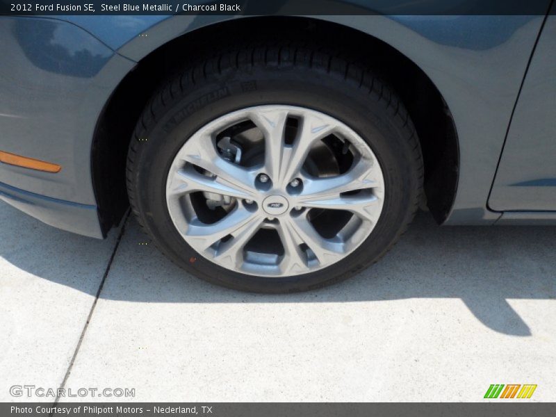 Steel Blue Metallic / Charcoal Black 2012 Ford Fusion SE