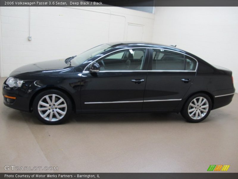 Deep Black / Black 2006 Volkswagen Passat 3.6 Sedan