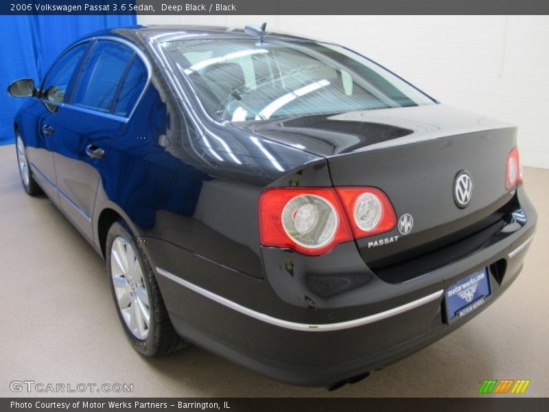 Deep Black / Black 2006 Volkswagen Passat 3.6 Sedan