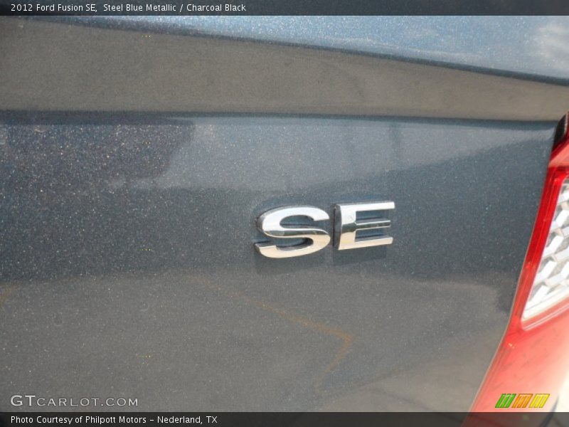 Steel Blue Metallic / Charcoal Black 2012 Ford Fusion SE