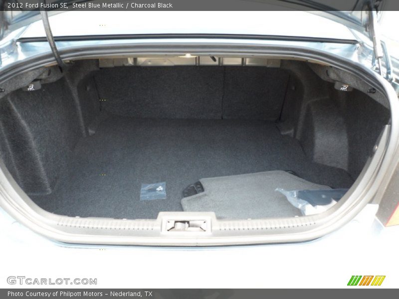Steel Blue Metallic / Charcoal Black 2012 Ford Fusion SE