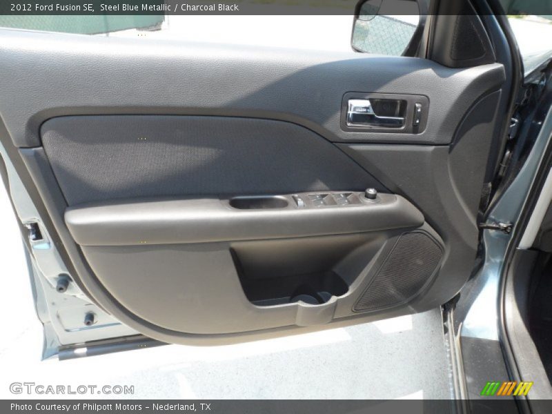 Steel Blue Metallic / Charcoal Black 2012 Ford Fusion SE