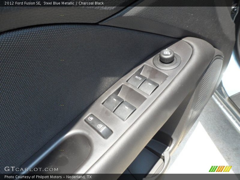 Steel Blue Metallic / Charcoal Black 2012 Ford Fusion SE