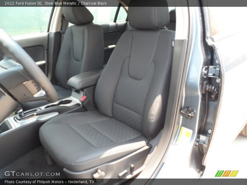Steel Blue Metallic / Charcoal Black 2012 Ford Fusion SE