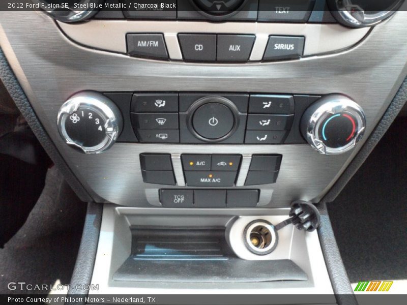 Steel Blue Metallic / Charcoal Black 2012 Ford Fusion SE