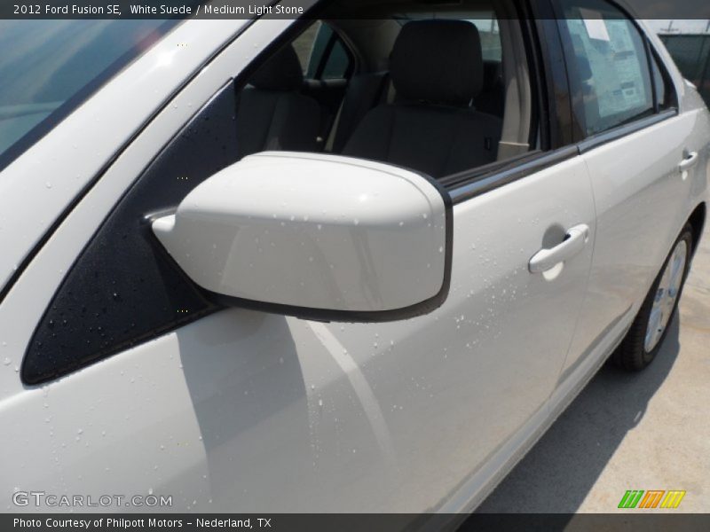 White Suede / Medium Light Stone 2012 Ford Fusion SE