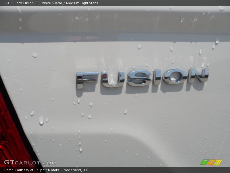 White Suede / Medium Light Stone 2012 Ford Fusion SE