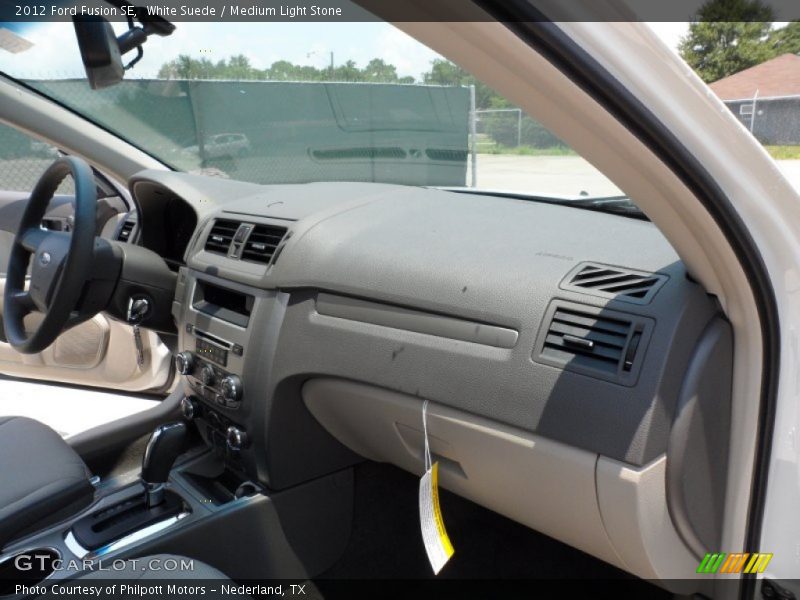 White Suede / Medium Light Stone 2012 Ford Fusion SE