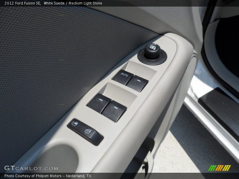 White Suede / Medium Light Stone 2012 Ford Fusion SE