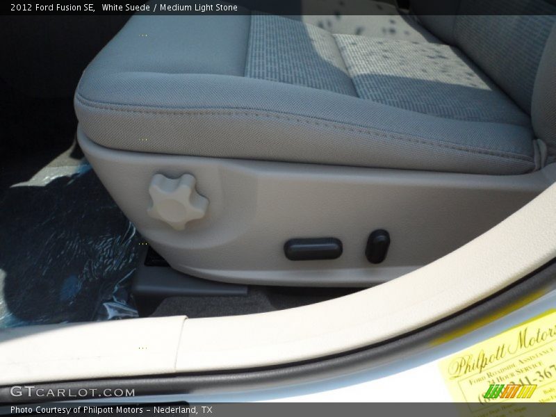 White Suede / Medium Light Stone 2012 Ford Fusion SE