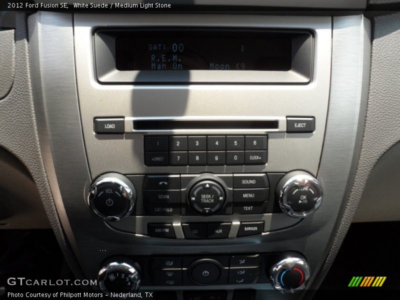 White Suede / Medium Light Stone 2012 Ford Fusion SE