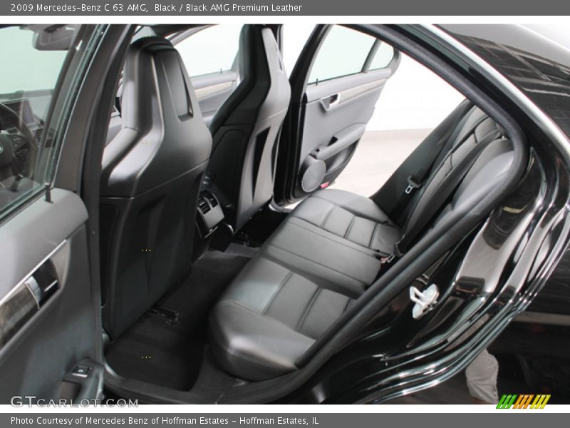 Black / Black AMG Premium Leather 2009 Mercedes-Benz C 63 AMG