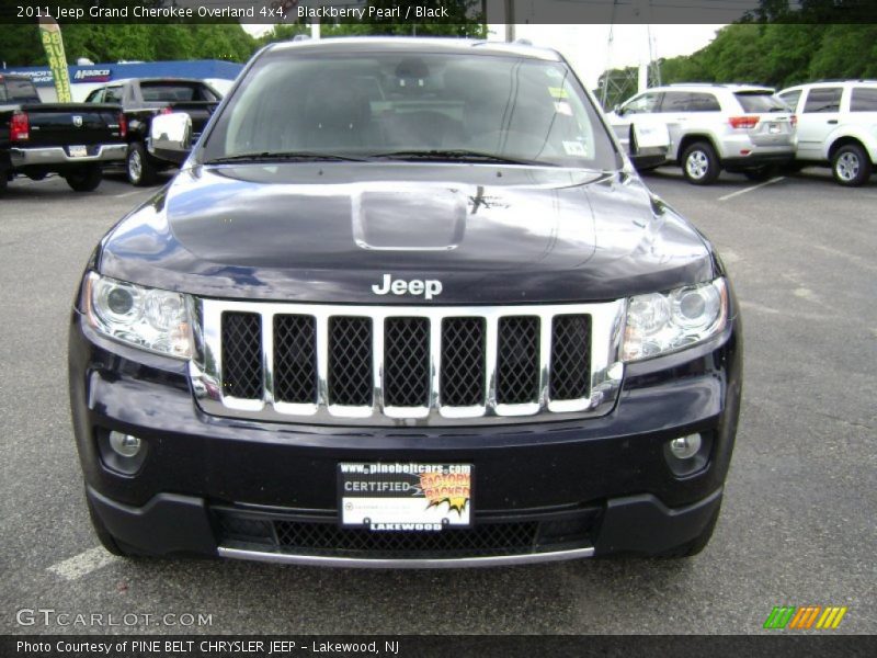 Blackberry Pearl / Black 2011 Jeep Grand Cherokee Overland 4x4