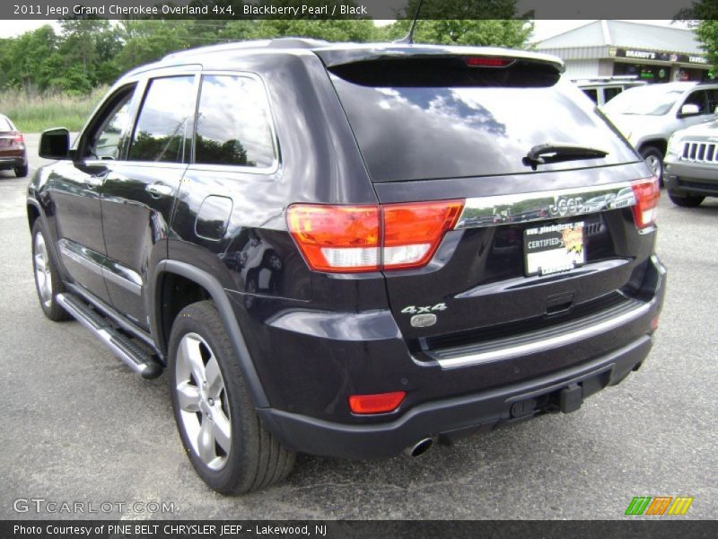 Blackberry Pearl / Black 2011 Jeep Grand Cherokee Overland 4x4