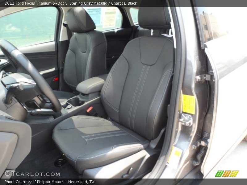  2012 Focus Titanium 5-Door Charcoal Black Interior