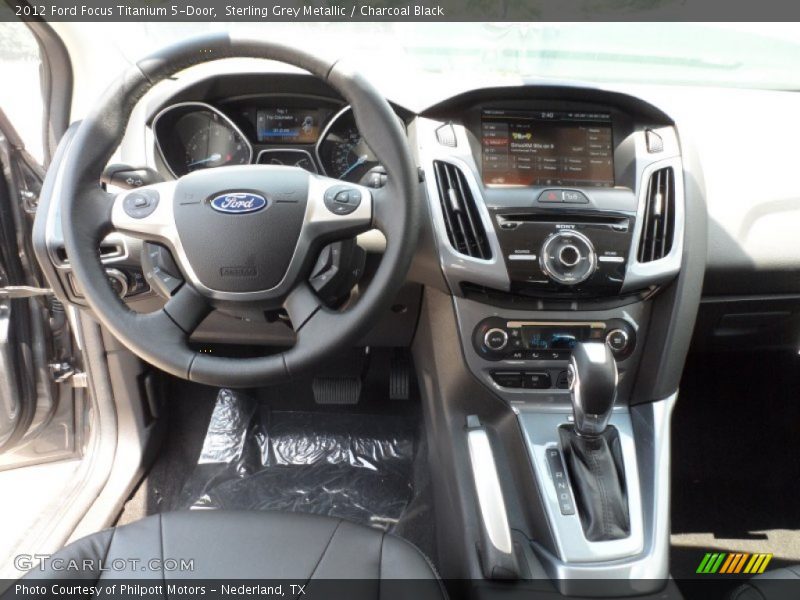 Sterling Grey Metallic / Charcoal Black 2012 Ford Focus Titanium 5-Door
