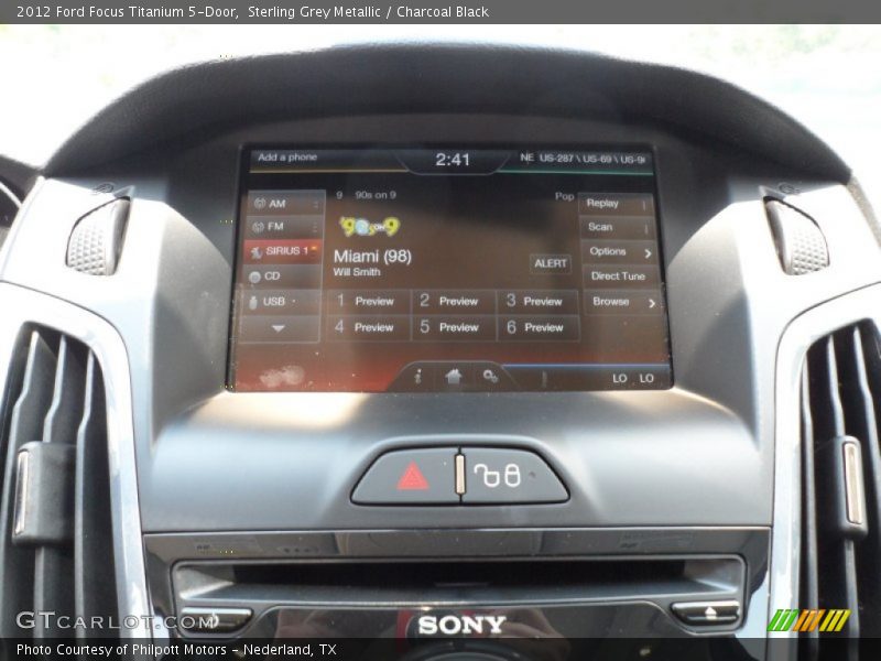 Sterling Grey Metallic / Charcoal Black 2012 Ford Focus Titanium 5-Door