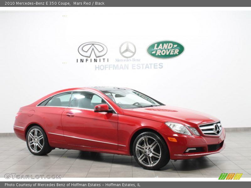Mars Red / Black 2010 Mercedes-Benz E 350 Coupe