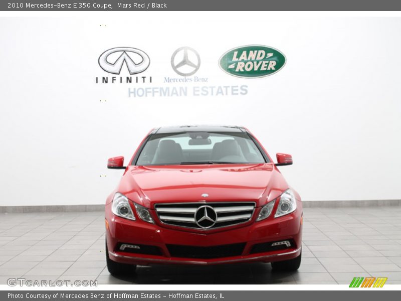 Mars Red / Black 2010 Mercedes-Benz E 350 Coupe
